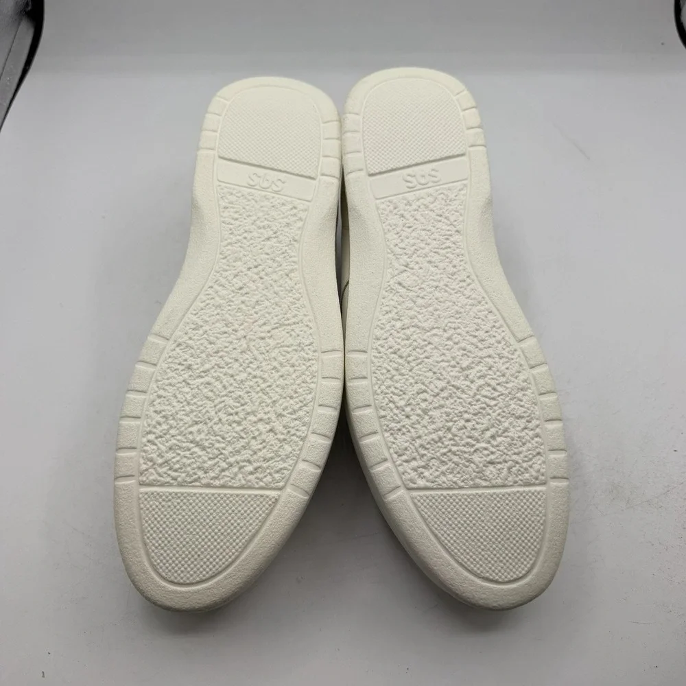 SAS Free Time Shoes Womens 10.5 M White Leather Walking Comfort Tripad Lace Up